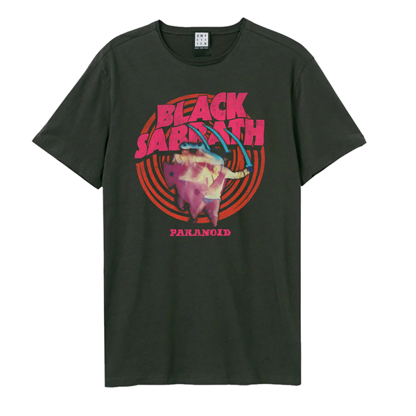 Black Sabbath - Paranoid Amplified Vintage Charcoal - T Shirt. Now available online in UAE